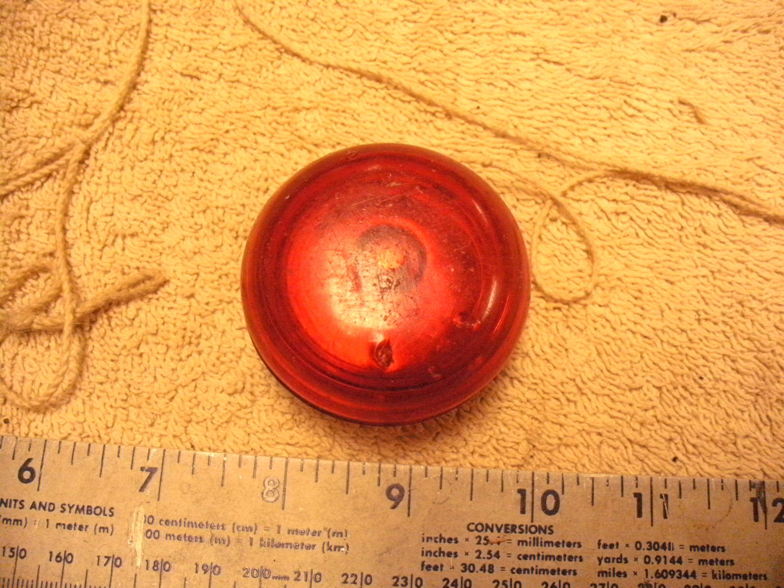 Duncan Imperial Yo Yo Clear Red Translucent Plastic Classic YoYo