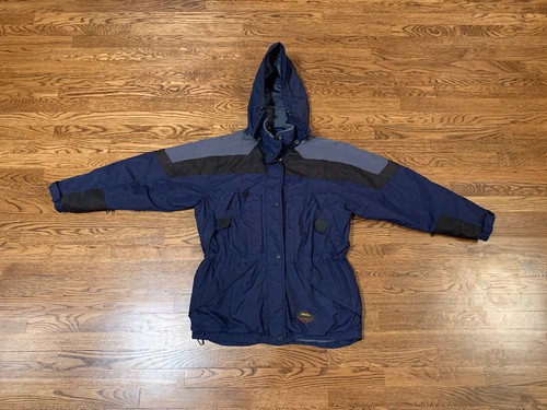 Cabela's Dry-Plus XL 青/グレー Cabela's Dry Plus Mens XLT Jacket Blue Gray Hooded Fishing