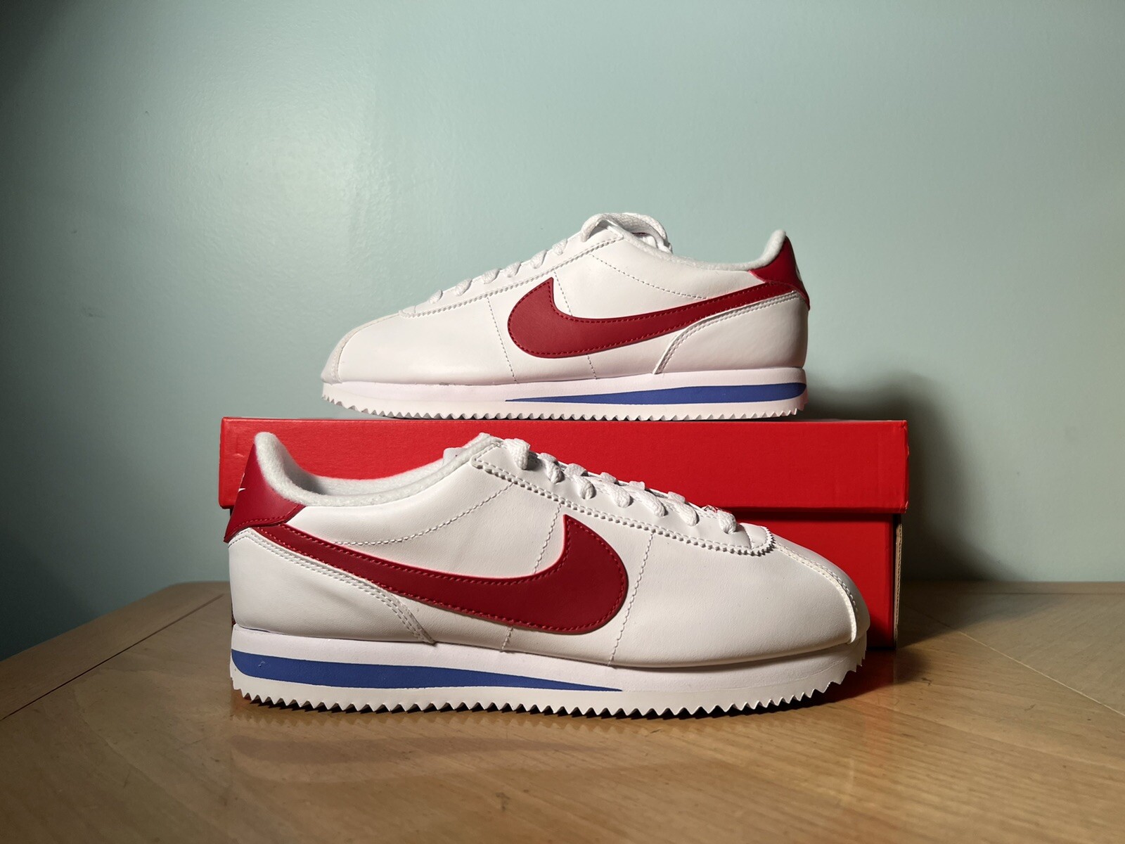 Nike Cortez Basic Leather White Varsity 
