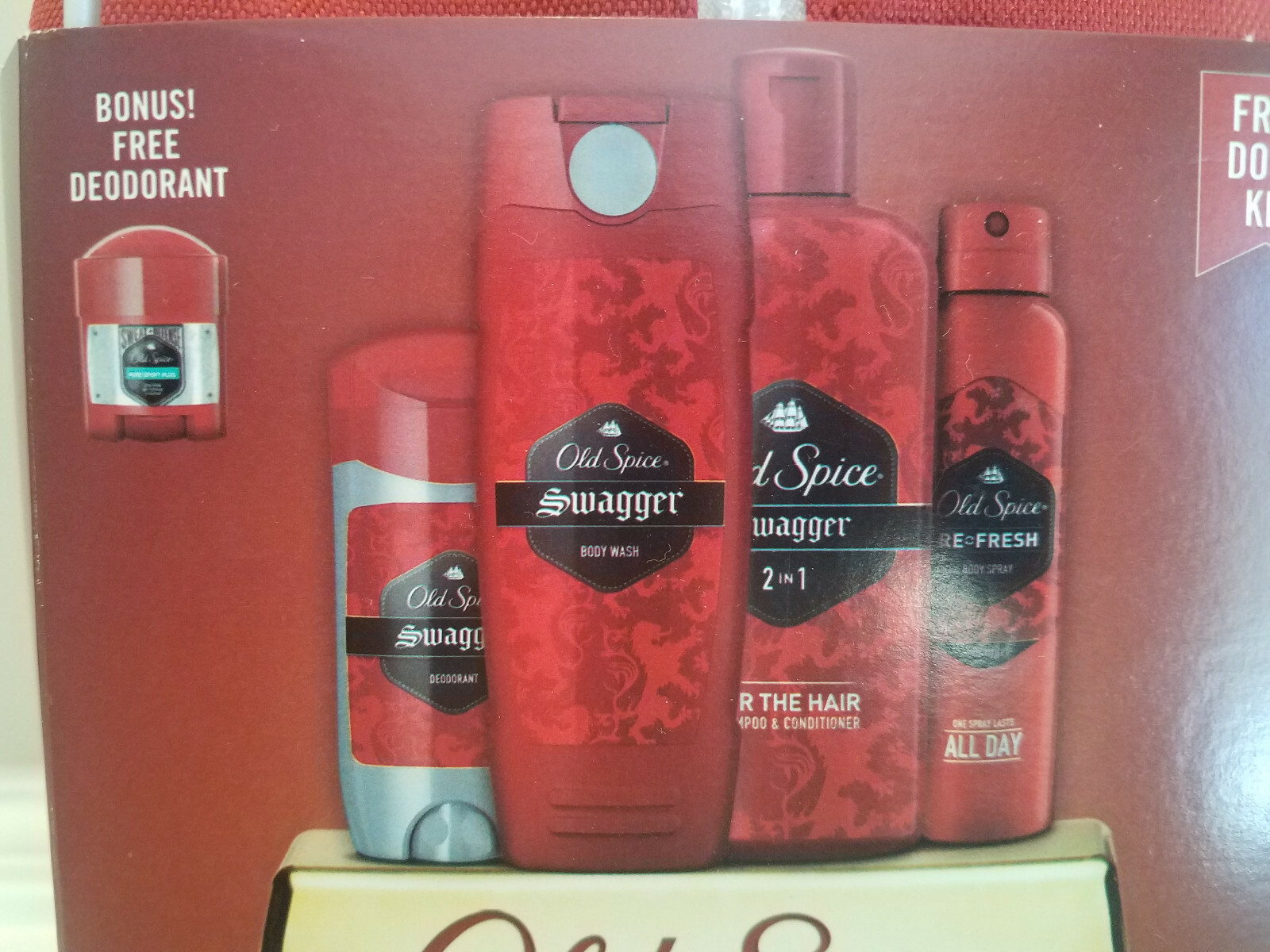 6 piece Old Spice Swagger Gift Pack * Body Wash Deodorant Shampoo Conditioner