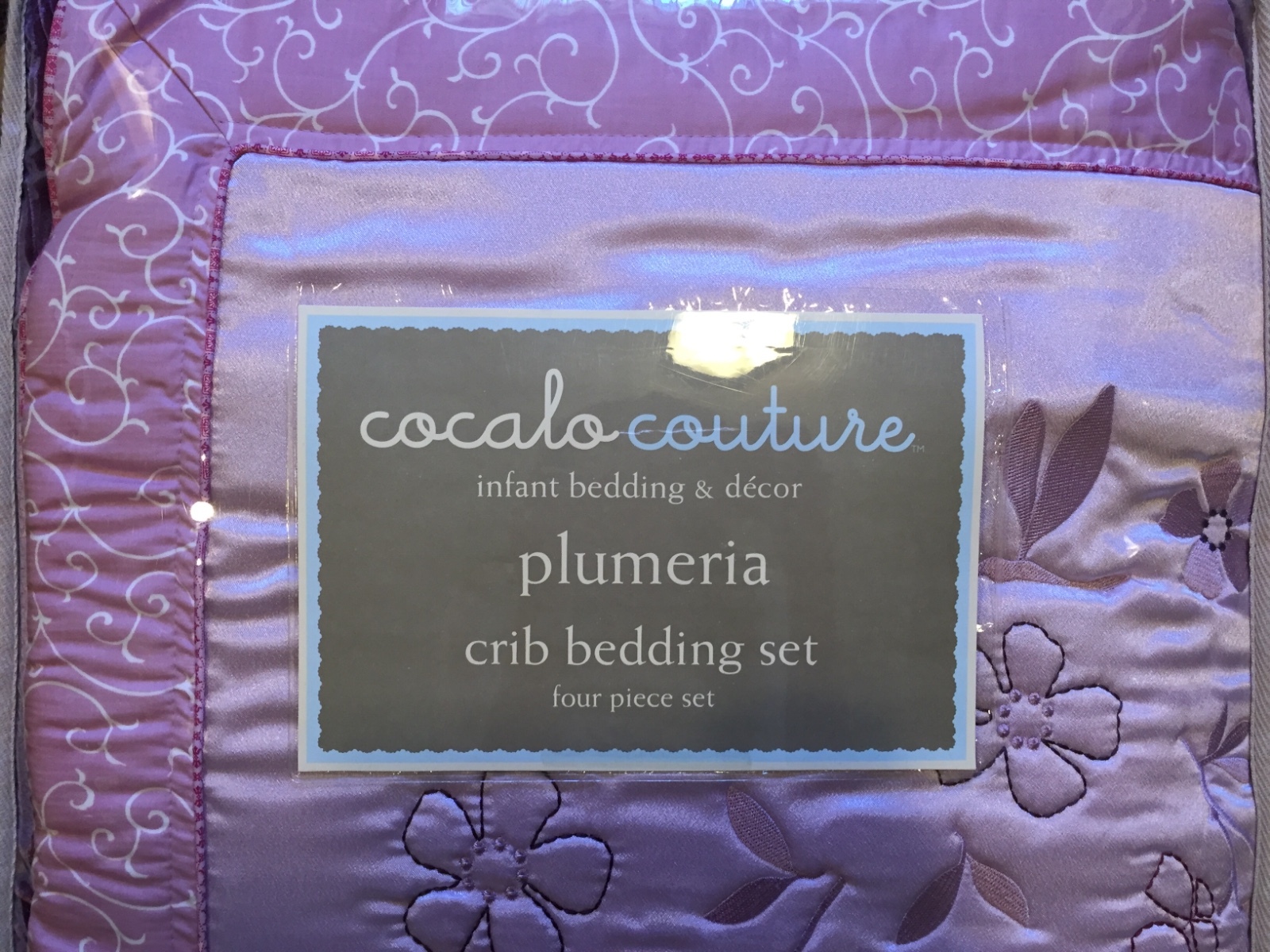 Cocalo Couture PLUMERIA 6pc Crib Bedding Set Nursery Girls