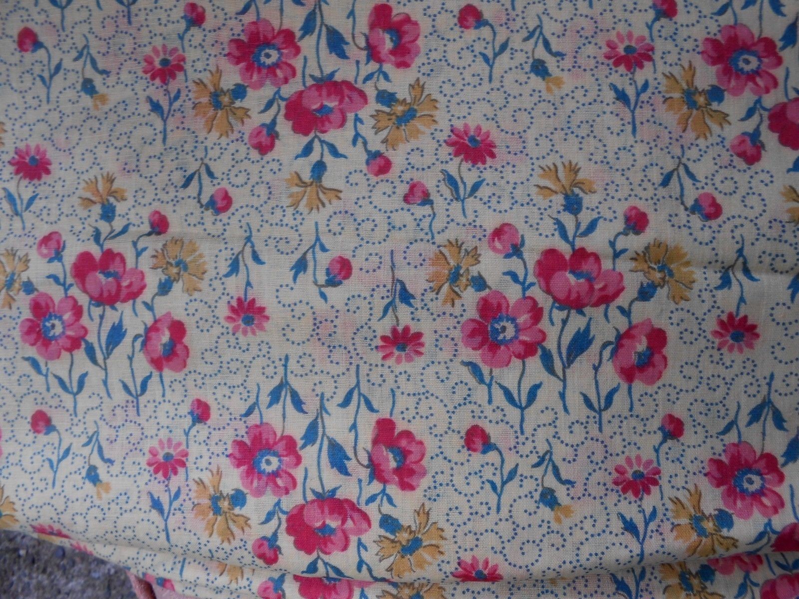 Vintage Antique 1930's MATERIAL TEXTILE 36