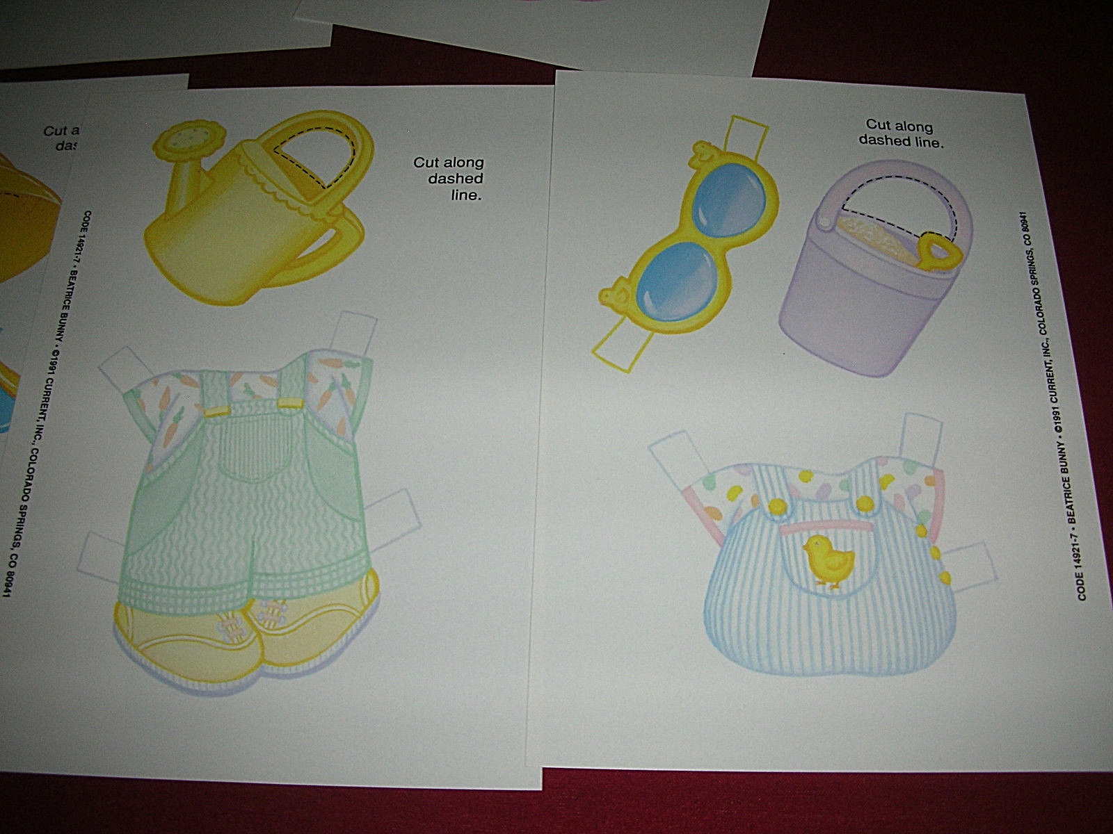 Vintage BEATRICE BUNNY PAPER DOLL SET by Current