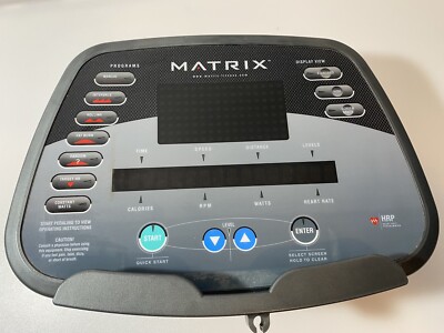 Matrix Upright Bike Console E5x U5x R5x 014231-BB Read