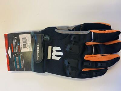 2 Pairs Mongoose L/XL Full Finger Bike Bicycle Padded Gloves BMX Mountain New