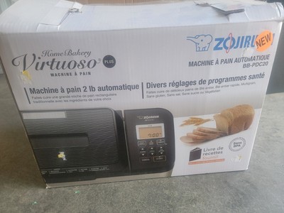 Zojirushi BB-PAC20BA Home Bakery Virtuoso Plus Breadmaker, 2lb Loaf Bread