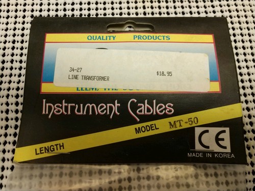 New one line transformer model MT-50 instrument cables Leem, the sound choice