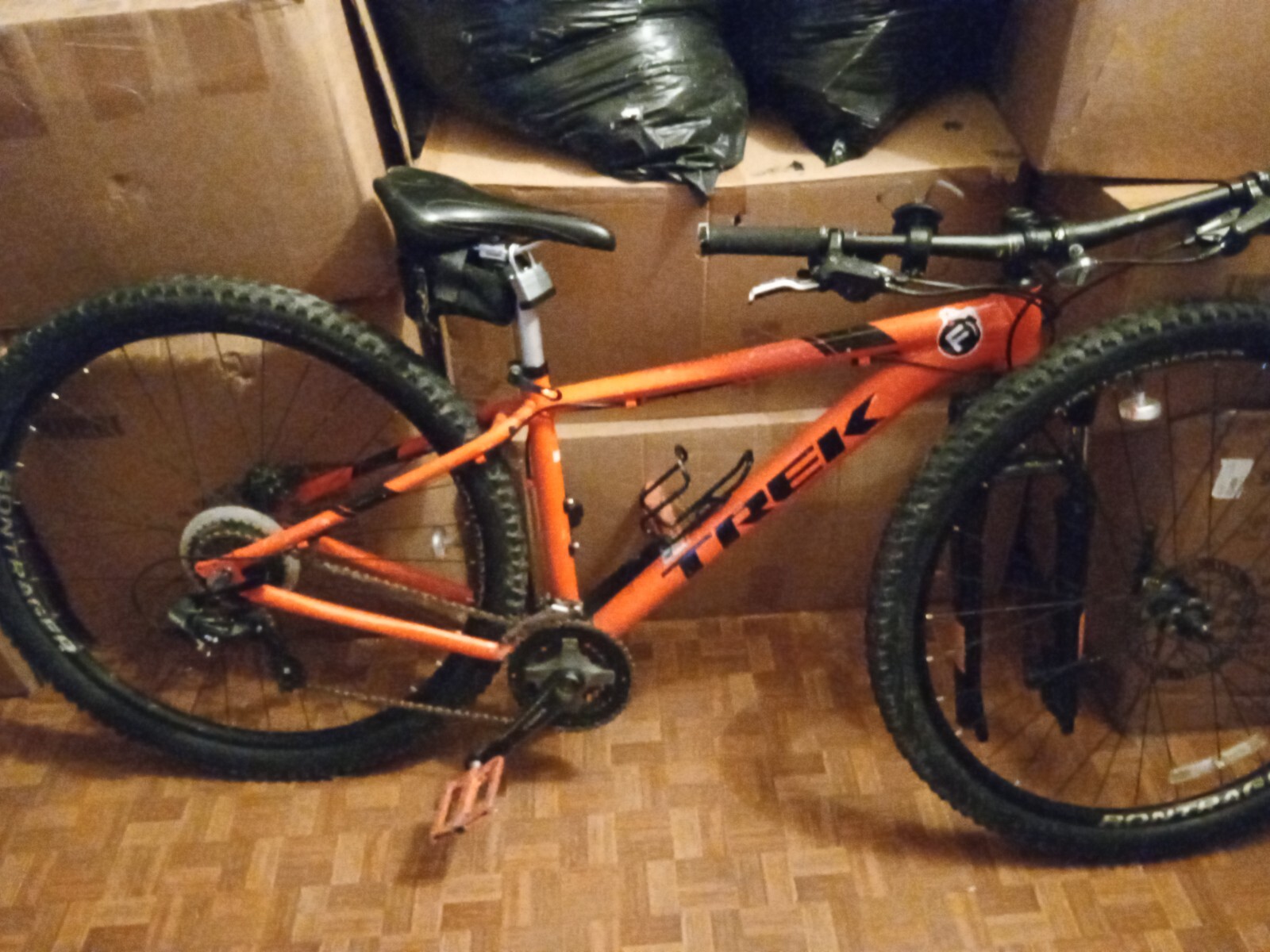trek alpha aluminum mt bike 21 in orange mt bike Shimano ok