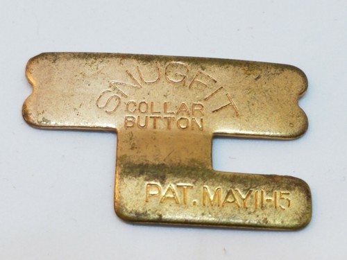 Vintage Circa 1915 SNUGFIT Gold Plated Collar Button