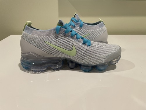 Pre-owned Nike Women's Air Vapormax Flyknit 3 Pure Platinum Volt Dc2051-001 Size 7 In Pure Platinum/barely Volt