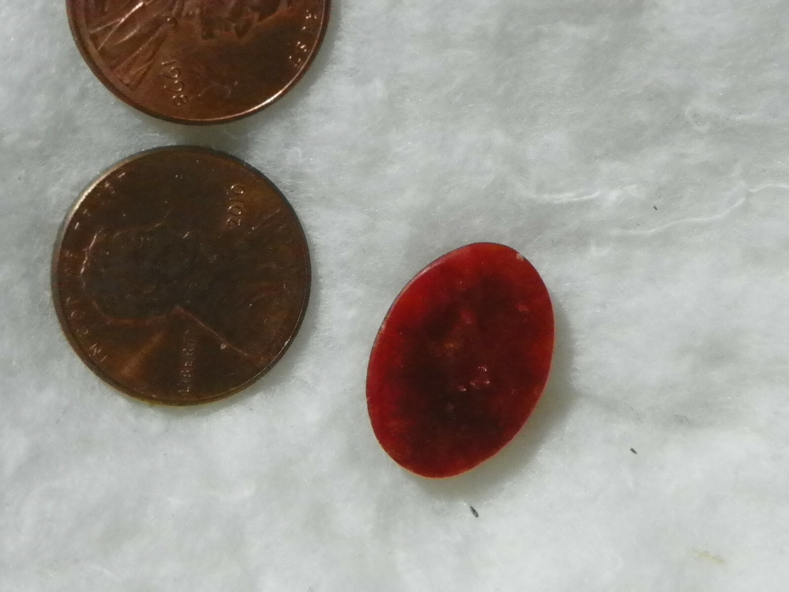 Jade Jadeite 10.03 Carats 13x18 MM Oval Cab 13.02x18.03x4.55 Red Brown Color