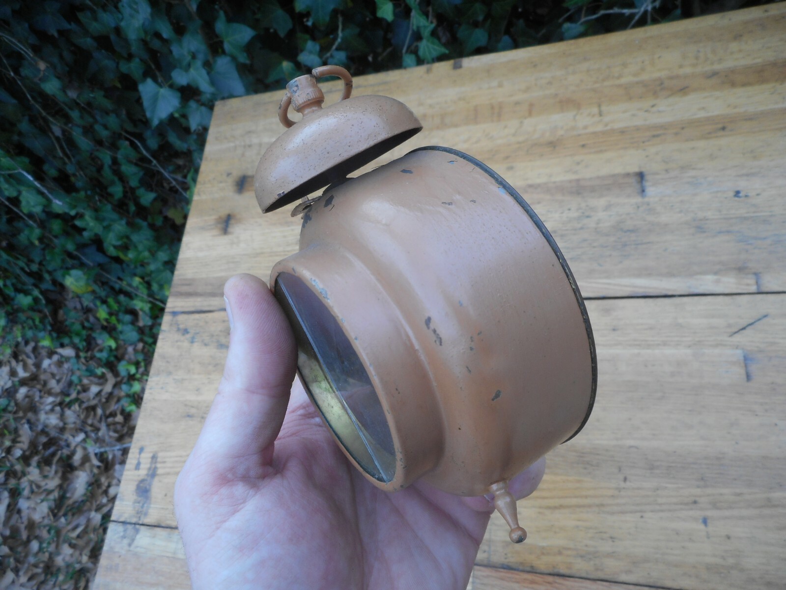 VINTAGE WESTCLOX ? LOOKOUT 1908 SINGLE BELL ALARM CLOCK RUNS!