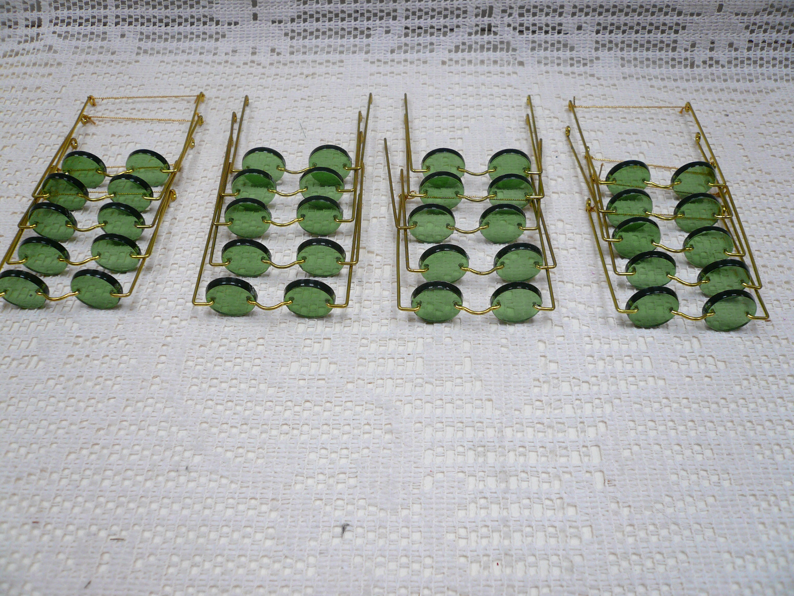20 Pair Wire Frame Sun Glasses Doll Making Crafts Bear Spectacles Granny Green