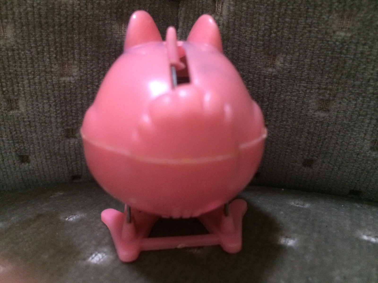 Vintage 1950s (?) Pink Bunny Wind Up Toy Works