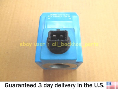 JCB BACKHOE- VICKERS 12V 30W SOLENOID COIL FLAT PIN (PART# 477/00824 02/124661)