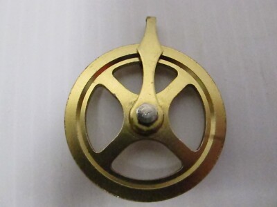 Vintage German Grandfather Clock Weight Cable Pulley~1.75''~Brass~SteamPunk~Parts