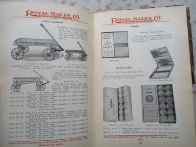 Royal Sales Company Catalog No. 22 from Ca. 1922 - Household, Tinware, Paper Etc