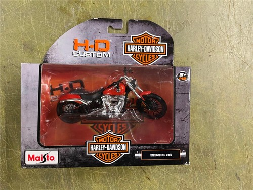 Harley-Davidson FLSTS 1:10 黒赤 ③ Maisto 1997 Maisto Collector Edition 1:10 Harley Davidson FLSTS