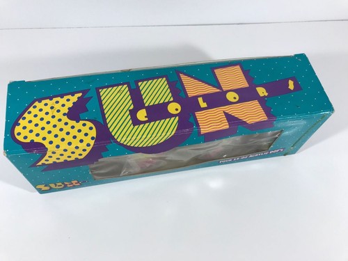 Vintage SUN Colors 4 Acrylic DOF's Tumblers Drinkware Beverage Glasses 80's