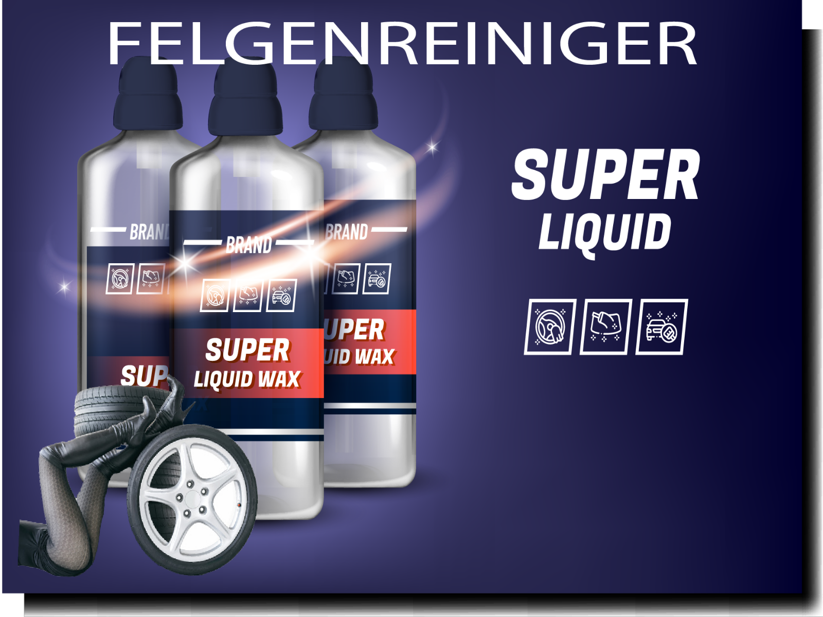 2x5L Auto Felgenreiniger Super Liquid für Felgen, Autos, Wäsche, Reiniger, NEU!