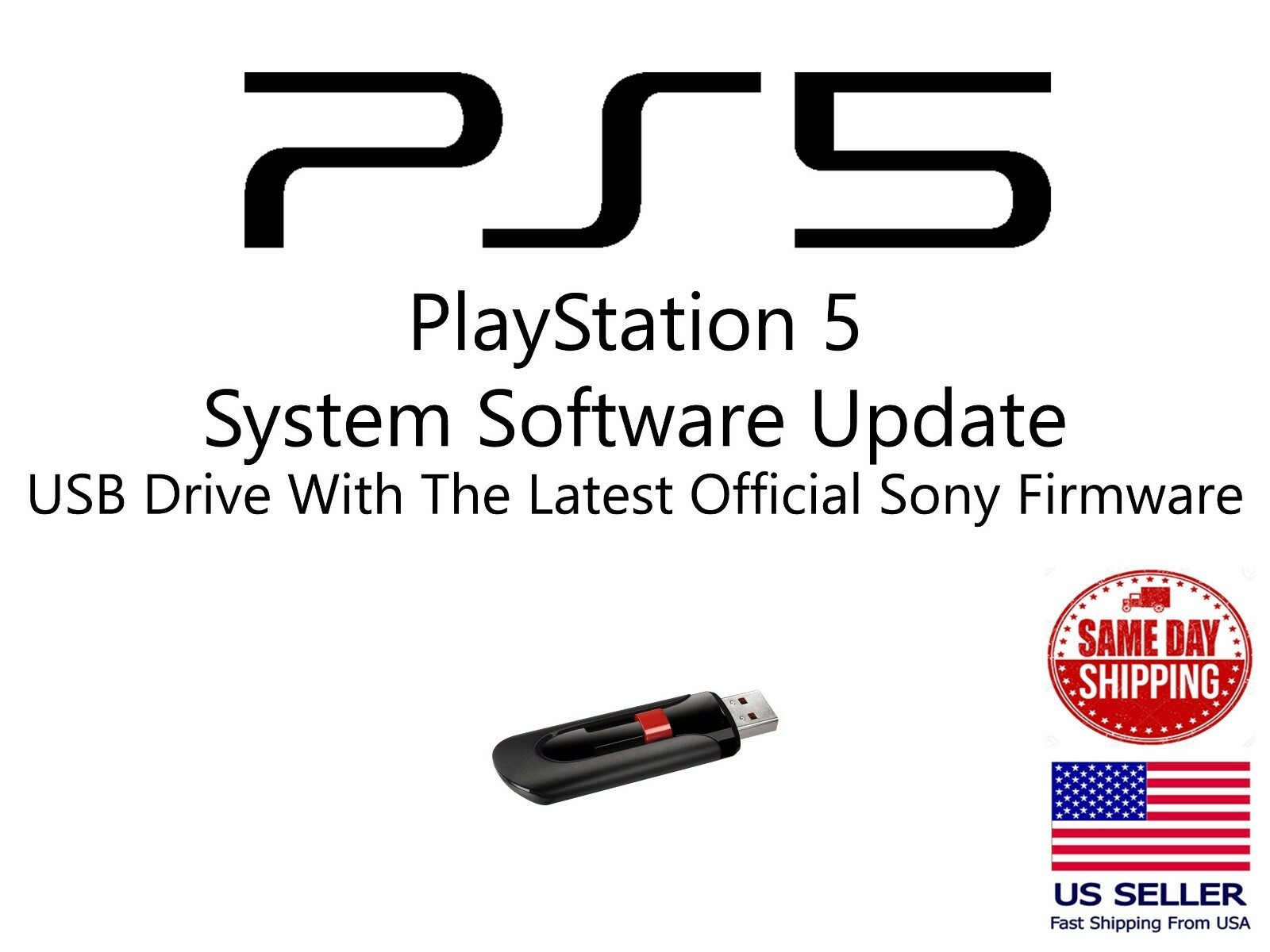 PLAYSTATION 5 PS5 UPDATE INSTALL USB FLASH DRIVE LATEST