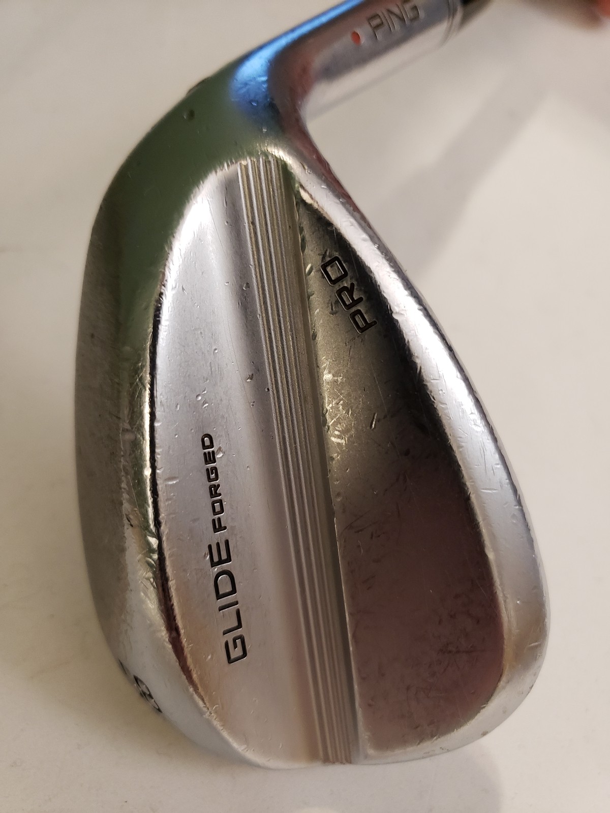 Used Ping Glide Forged Pro - Lob Wedge 58* - 10* S - Red - TT DG S300 Stiff - RH