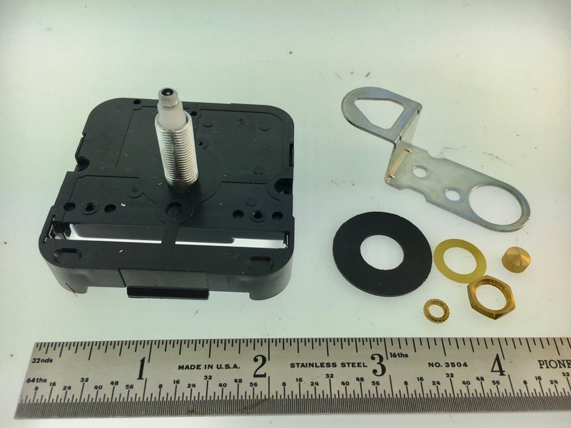 Takane Quartz Battery Clock Movement Long Shaft High Torque Made in USA 