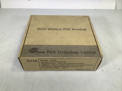 PAX D210 Wireless POS Credit Card Terminal PRINTER - NG H2B