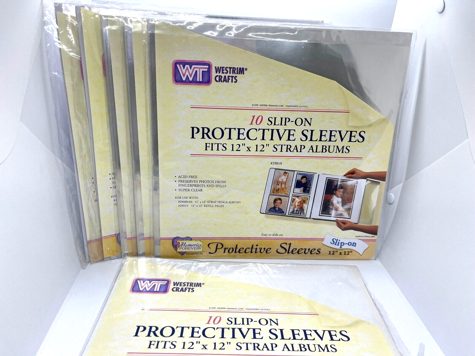 12x12 Slip-on 10 Protective Sleeves Page Protectors 50 Plus