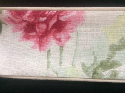 Laura Ashley Dahlia Parade Pink Grapefruit Cushion Cover Piped 16”