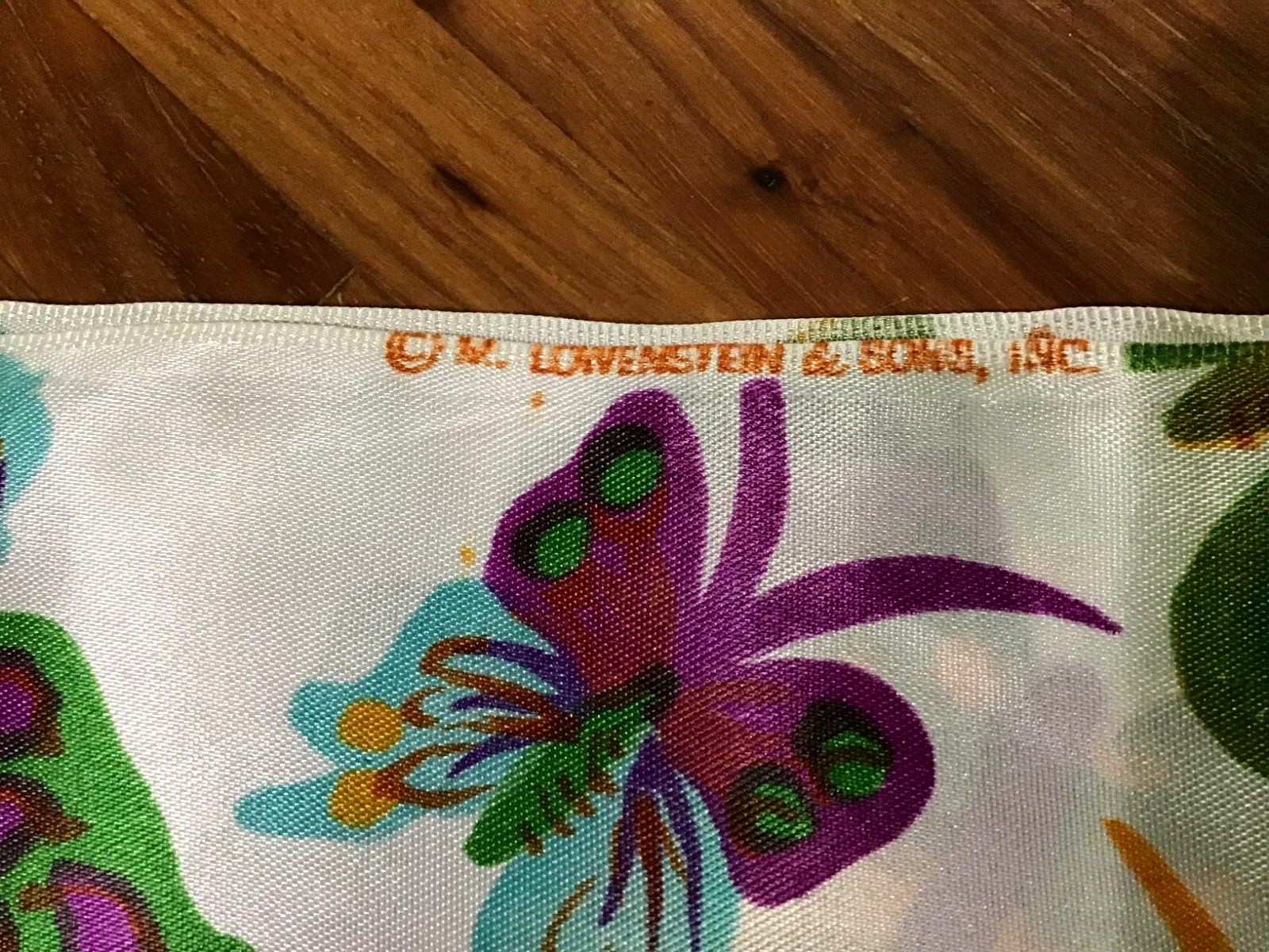 Butterfly M Lowenstein Fabric Vintage Vibrant Butterflies. 2+ Yards