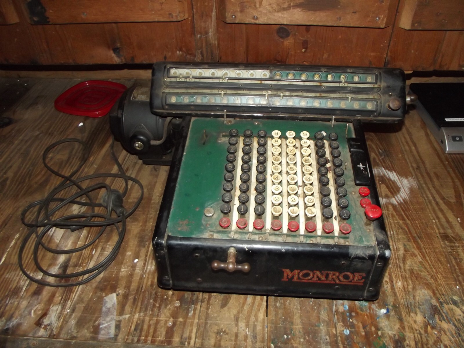 Rare vintage Monroe Electric Calculating Machine model KA163 1920s