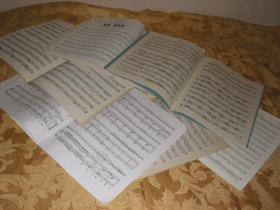 LOT OF 10 MUSIC SHEETS FOR CLARINET SEE PICTURES