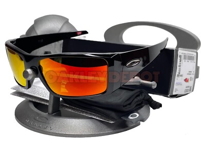   ️ OAKLEY HELIOSTAT 009231 POLISHED BLACK/PRIZM RUBY SUNGLASSES (54)