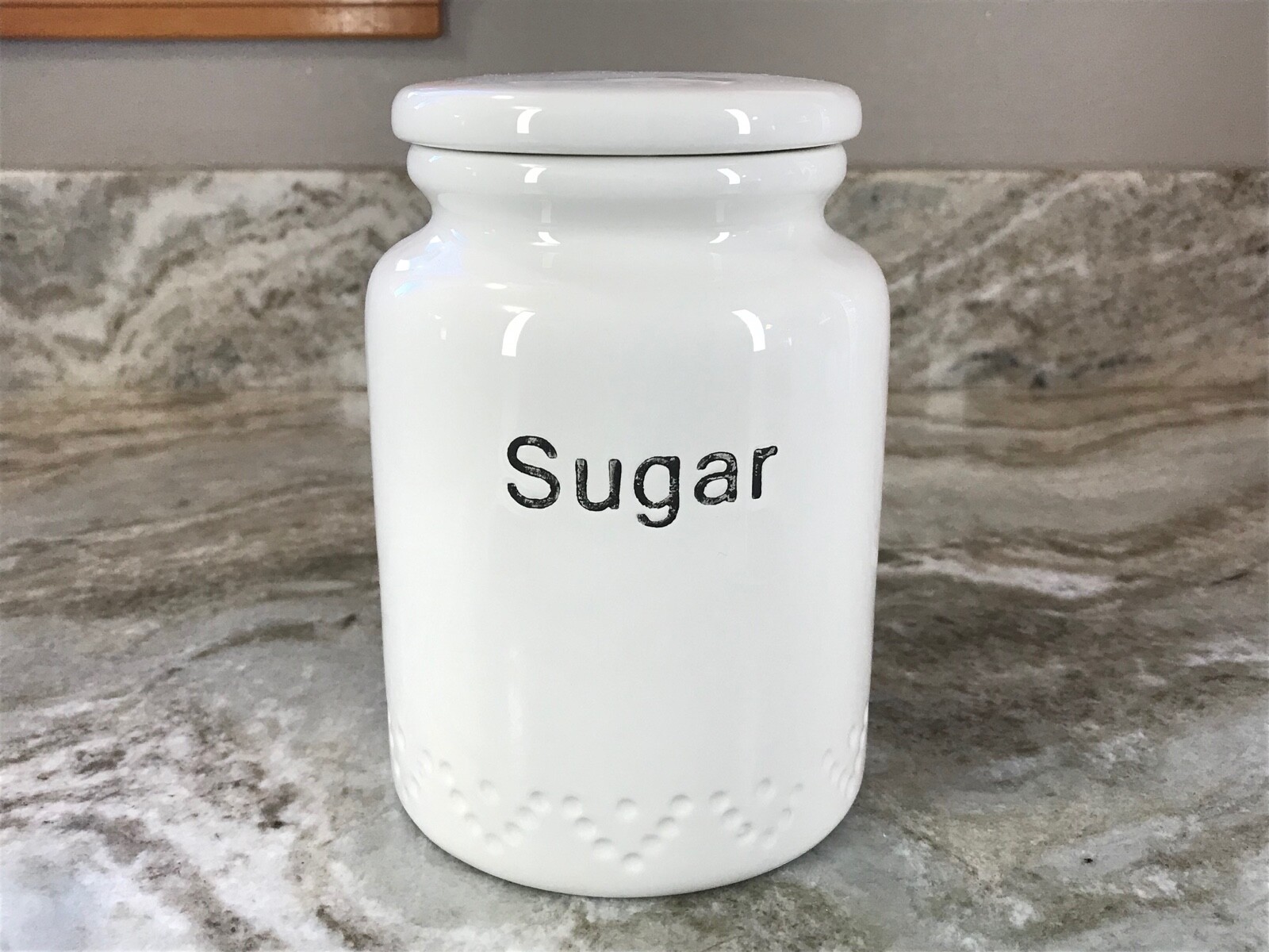 White Canister By THL Sugar Or Tea. You Choose. New.