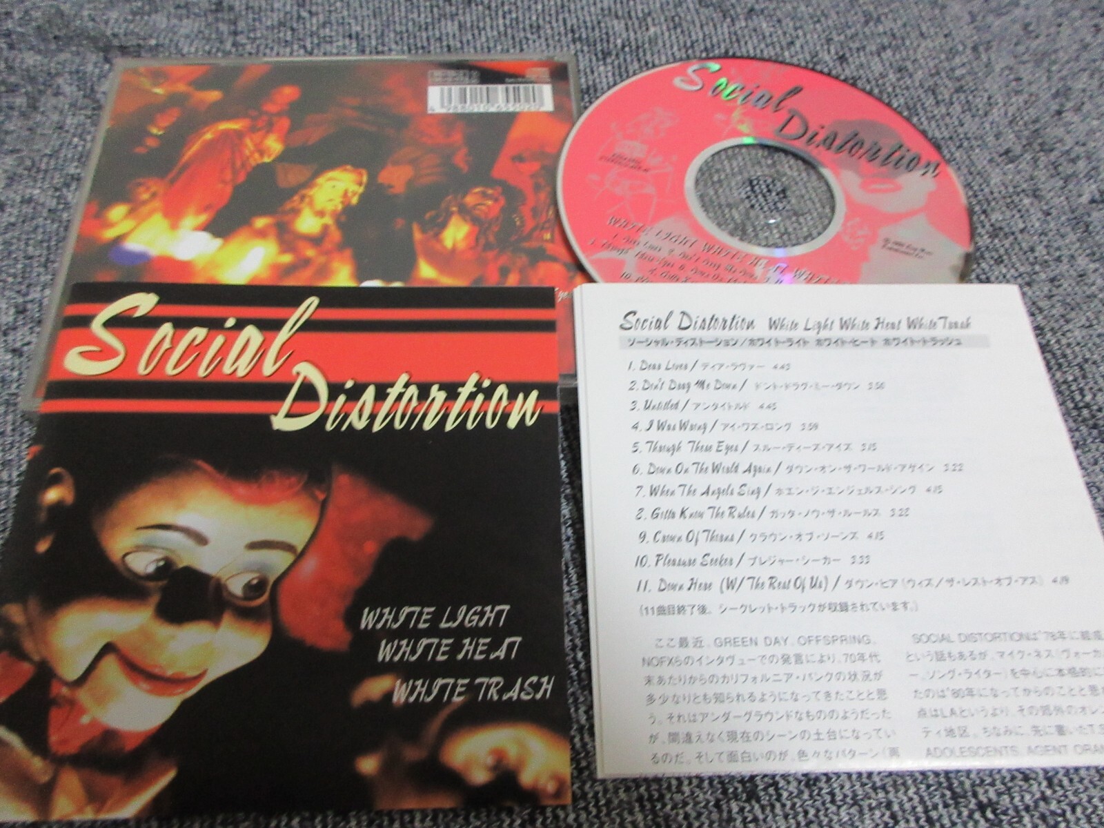希少廃盤美品！Social Distortion CDアルバム9枚セット Social Distortion / white light, white heat, white trash