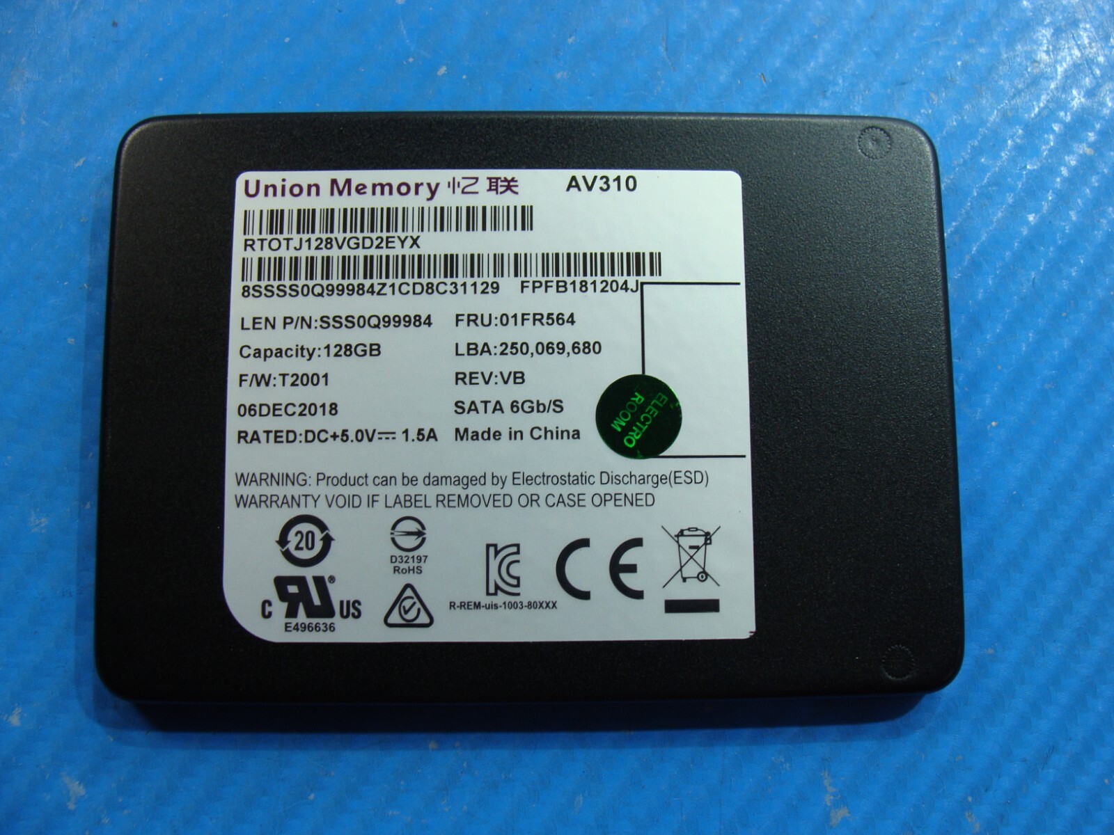 Lenovo 130-15AST Union Memory 128GB SATA SSD Solid State Lenovo 130-15AST Union Memory 128GB SATA SSD Solid State