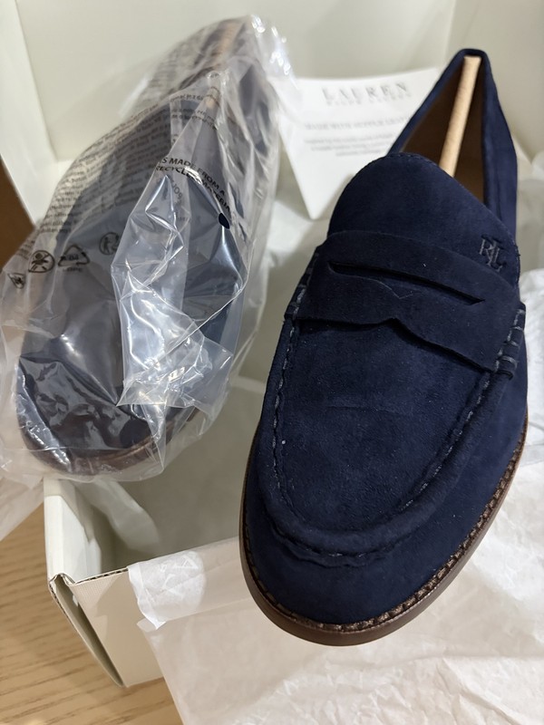 Lauren Ralph Lauren Womens Wynnie Suede Loafer