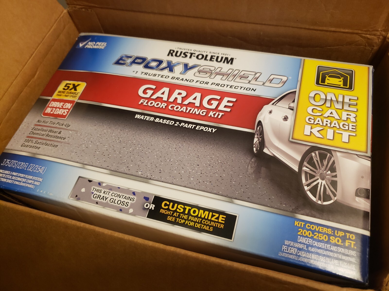 Rust-Oleum Epoxy Shield Garage Floor Coating - Gloss Gray, 1