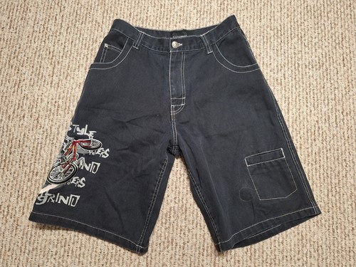 Vintage Y2K No Boundaries Urban Skool Baggy Skate BMX Denim