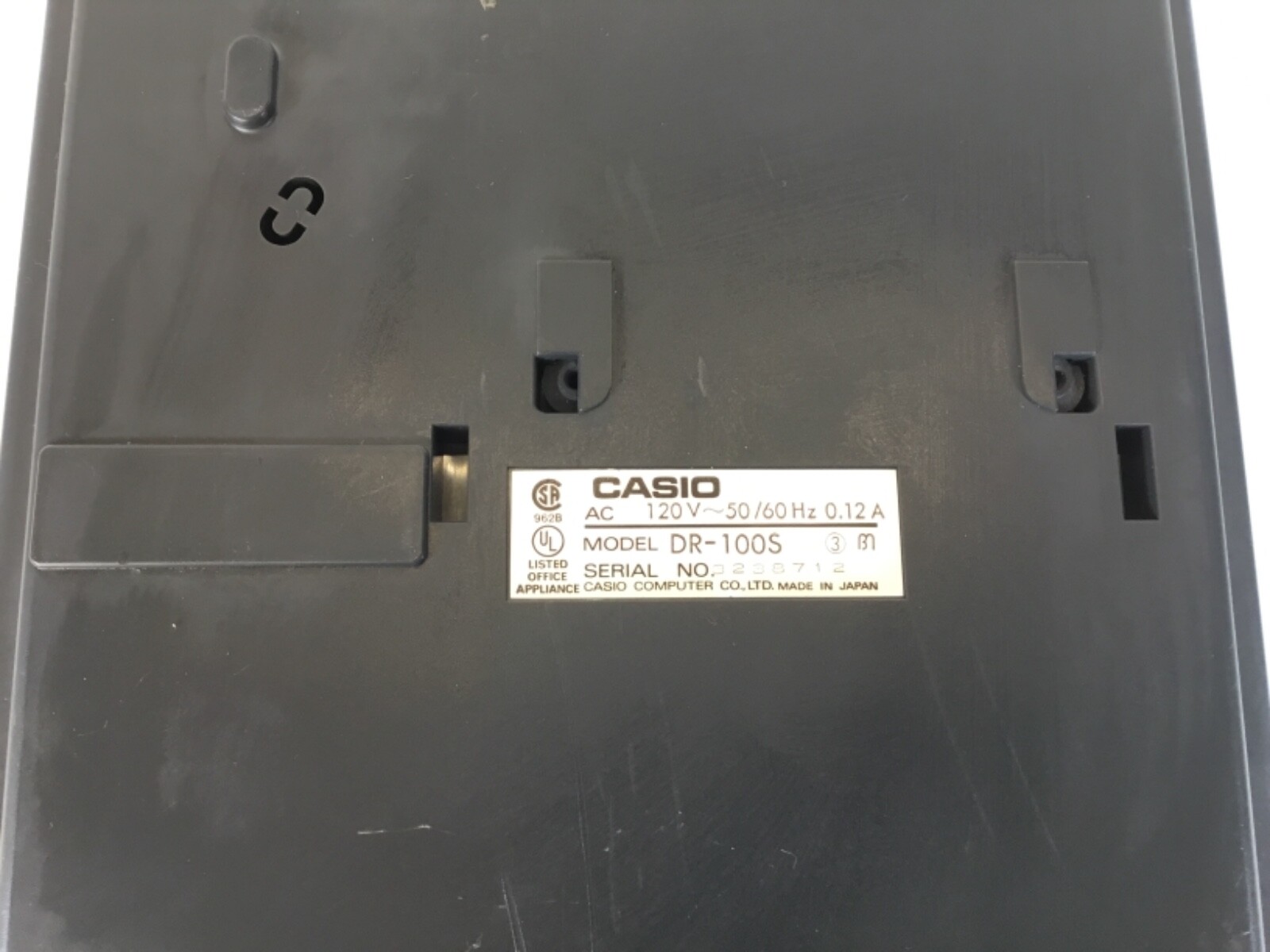 Casio DR-100S Heavy Duty Adding Machine Printing Calculator Tested And Working