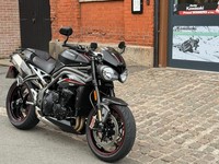 2018 Triumph Speed Triple 1050 RS naked motorcycle in Black