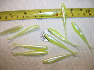 100-2 1/4''-crappie-panfish-minnows-jigs-grubs-drop shot-split tails-scent-flukes