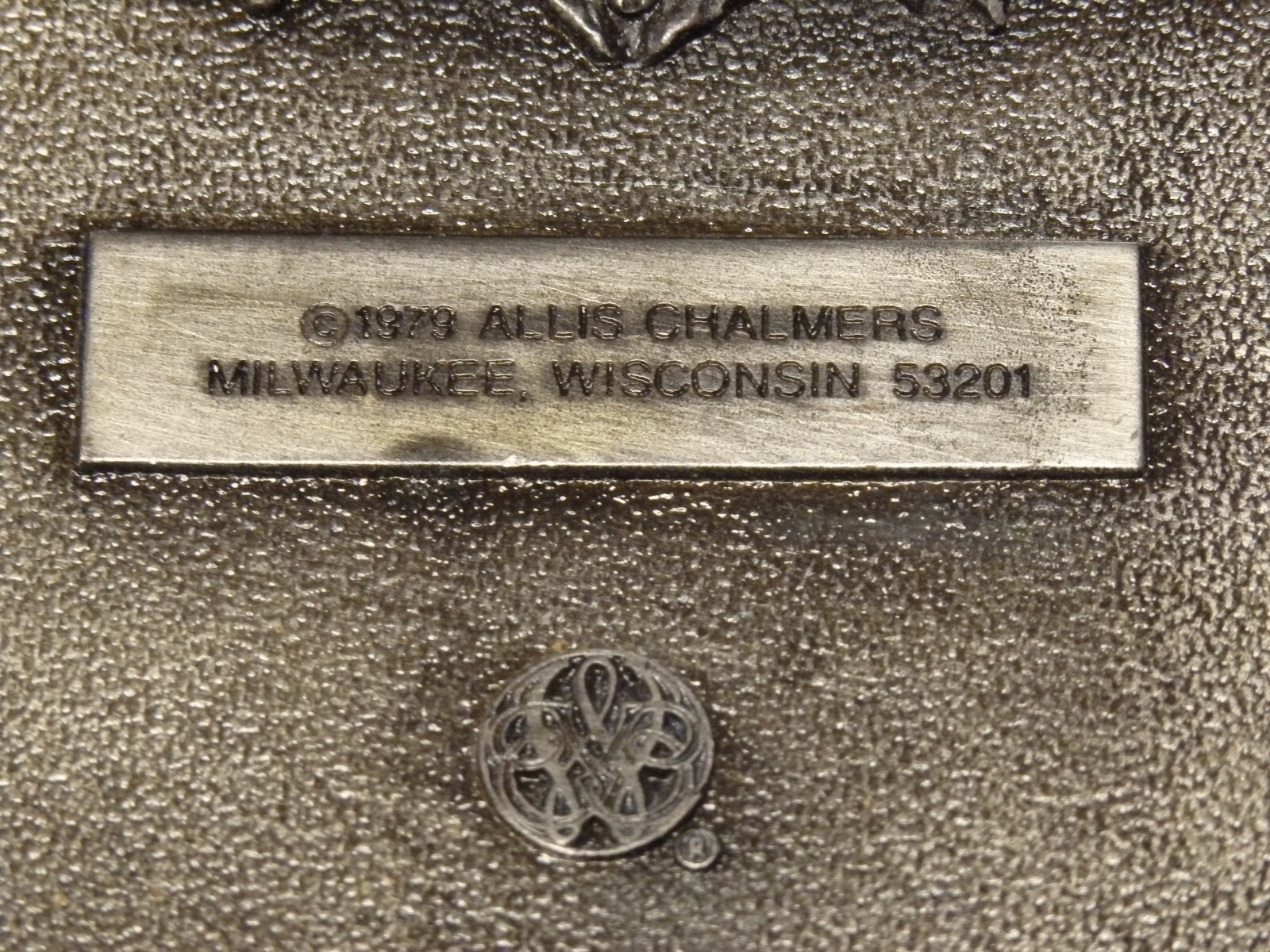 Rare 1979 Allis-Chalmers Loretta Lynn Dude Ranch Belt Buckle  Like New! Pewter