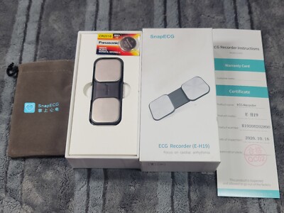 SnapECG ECG Recorder E-H19 for cardiac arrhythmia - NEW 