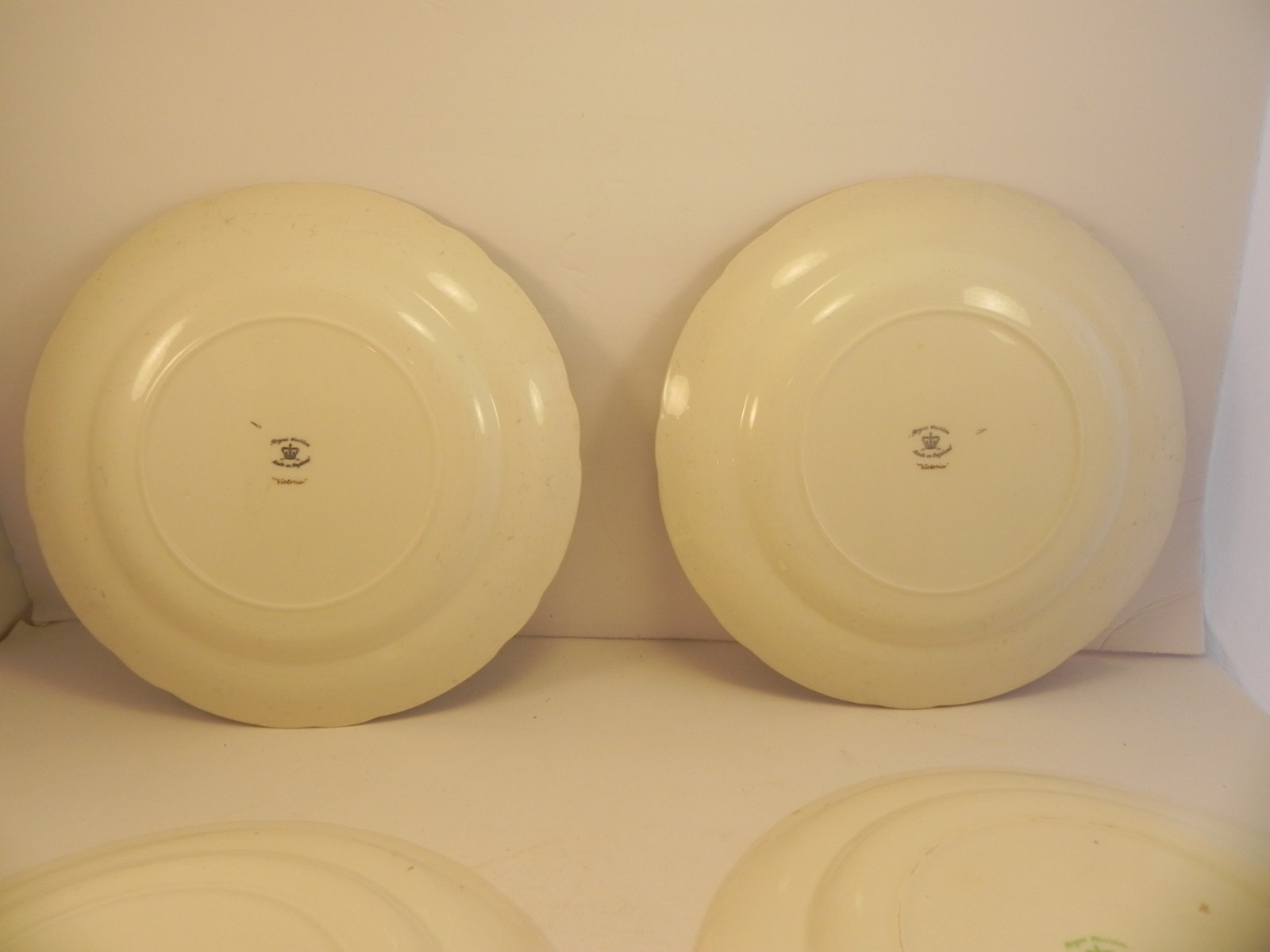 Set of Four Original Royal Cauldon Victoria Lunch Salad Plates 8.5
