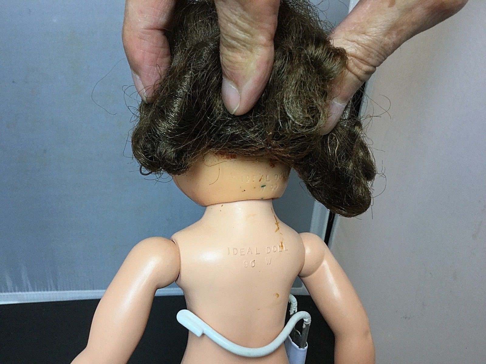 Ideal P90  “Princess Mary” Toni Family 1950s RARE Hinged Hips + Toni Dress 14”