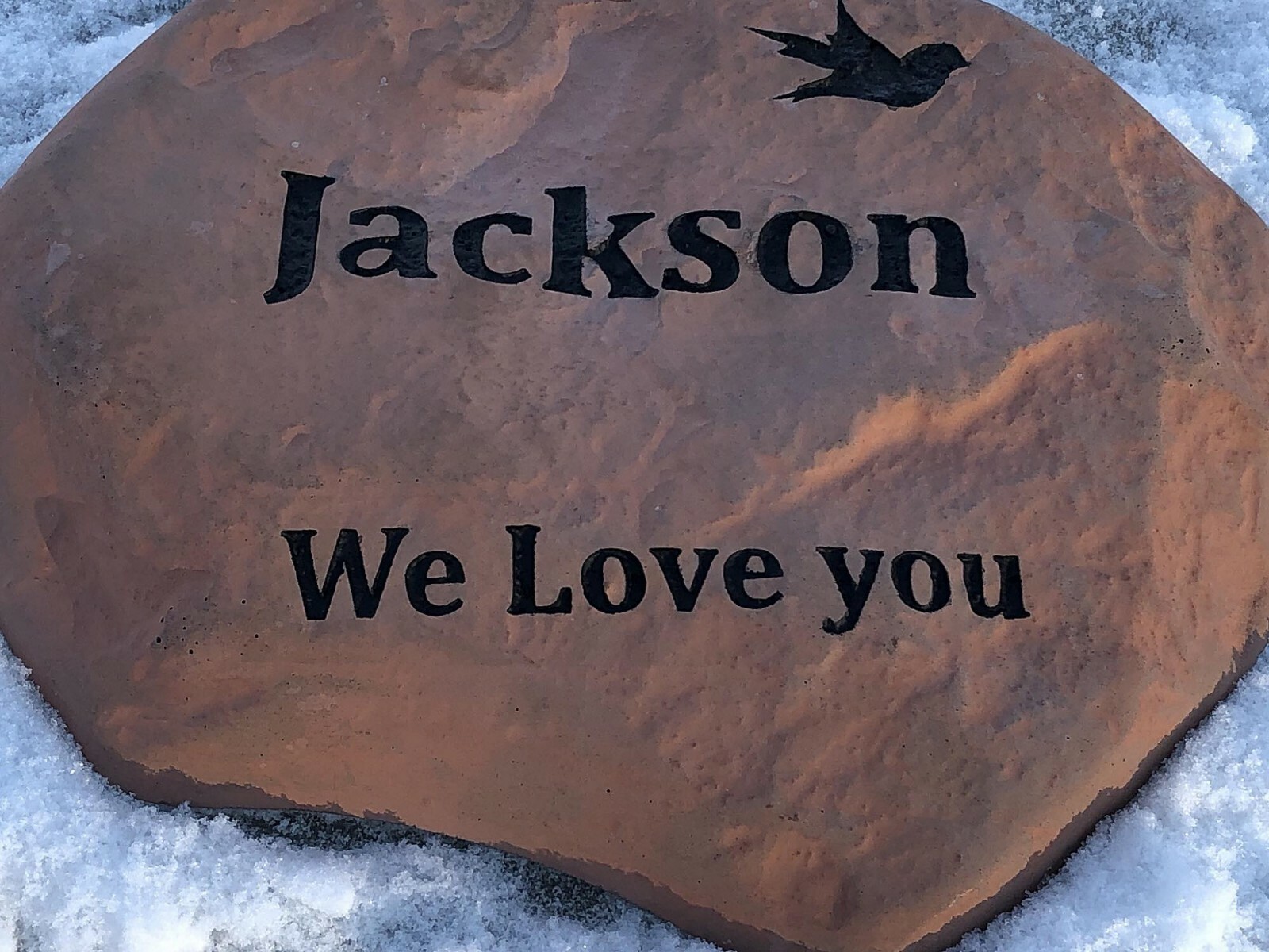 Personalized, Engraved Pet Memorial Stone, Bird, Cat, In Memory Of, Garden Decor