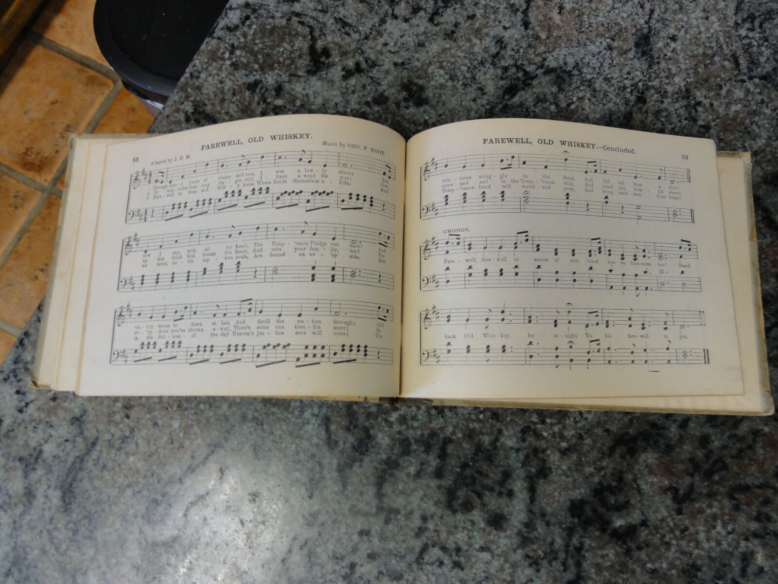 Temperance Bugle Songs Quartettes Choroses James Macy Cleveland 1878 EBG