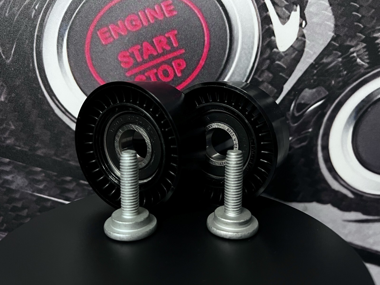 Genuine Mercedes-Benz W204 C63 AMG M156 Aux Timing Idler Pulley X2